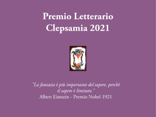 PREMIO LETTERARIO CLEPSAMIA 2021 – terza edizione