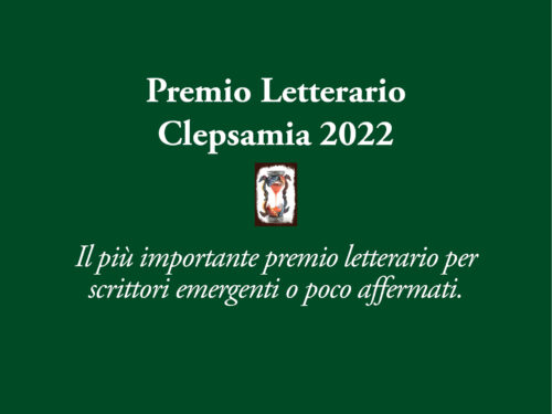 Premio Letterario Clepsamia 2022 (IV Edizione)