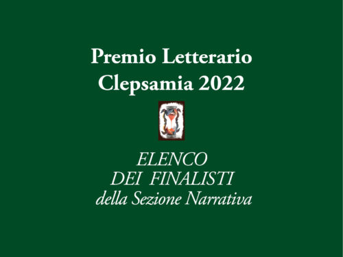 I finalisti della Sezione Narrativa del premio Letterario Clepsamia 2022